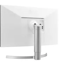 LG 27UP550-W 27" 4K UHD IPS Monitor with USB-C Connectivity back view