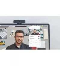 Logitech C925e Business Webcam - Full HD 1080p with Dual Mics mounted
