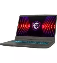 MSI Thin 15" AI Gaming Laptop, RYZEN 9 8945HS, RTX 4060,16GB, 144Hz, ports view