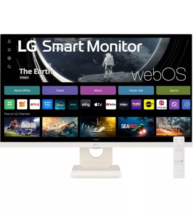 LG 27SR50F-W 27″ FHD Smart Monitor with webOS & Built-in Speakers