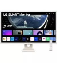 LG 32SR50F-W 31.5" FHD IPS Smart Monitor with Magic Remote