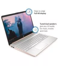 HP 15-EF2130WM laptop - AMD Ryzen 5 5500U, 256GB SSD, 8GB RAM, side view
