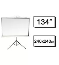 sp tp240 tripod projection screen 240x240 cm