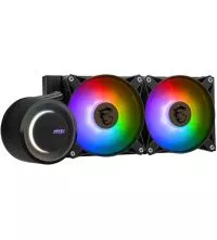 MSI MAG CORELIQUID E240 ARGB 240mm AIO Liquid CPU Cooler, dual Rgb fans
