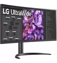 LG 34WQ75C-B 34-Inch Curved UltraWide QHD IPS USB-C Monitor | 60Hz , side view
