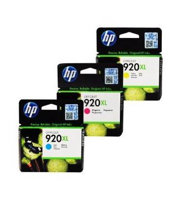 Original Hp 920XL Color Cyan, Magenta, Yellow. Price is per piece. 700Pages.