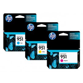 Original HP 951XL Cyan,Magenta,Yellow , 1500 Pages. Price is Per piece