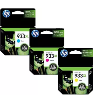 Original HP 933XL Cyan/magenta/yellow .Price is Per item.