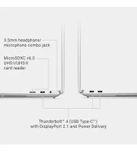 Dell XPS 16″ OLED GXVWJ - Ultra 9 , RTX 4060, 32GB Touchscreen AI Laptop, ports view