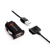 Griffin Technology PowerJolt Micro (Flat) 2A x 1 USB Power Charger for iPod/iPhone/iPad (Black)