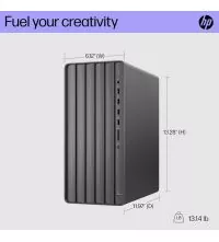 HP ENVY TE01-5085T Gaming Desktop - Core i7 14700F, 16GB RAM, RTX 4060, dimensions