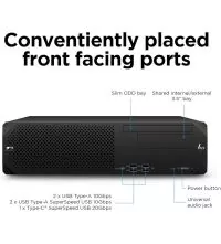 HP Z2 G9 SFF WORKSTATION, Core i9-14900K, 32GB RAM, 1TB, NVIDIA T4000, front ports
