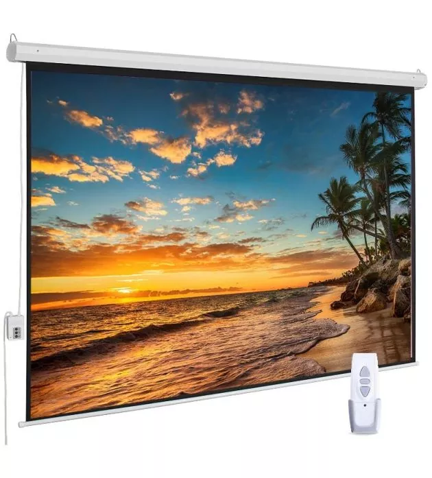 Electric Projector Screen SP-ELC180 - 180×180 cm Motorized with Remote Electric Projector Screen SP-ELC180 - 180×180 cm Motorized with Remote