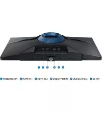 Samsung Odyssey G4 25" FHD 240Hz Gaming Monitor (LS25BG402EMXUE), ports view