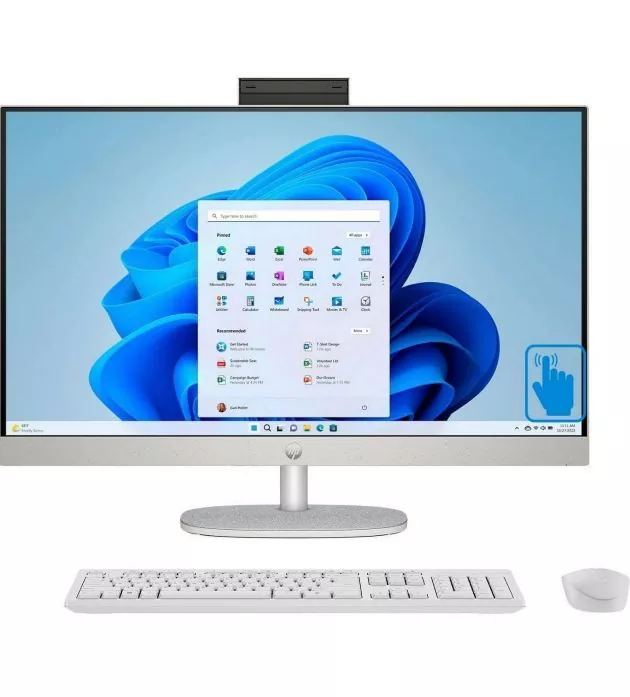 HP 27-CR2057C 27" Touchscreen All-in-One Desktop - Ultra 7 255U, 32GB