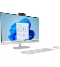 HP 27-CR2057C 27" Touchscreen All-in-One Desktop - Ultra 7 255U, 32GB, side view