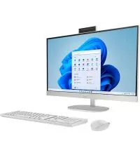 HP 27-CR2057C 27" Touchscreen All-in-One Desktop - Ultra 7 255U, 32GB, side view