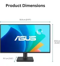 ASUS VA249HG 24-Inch 120Hz IPS Monitor - Full HD, Ultra-Smooth Display, dimensions