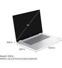 HP OmniBook 7 Flip 2-in-1 Laptop – Ultra 9 288V, 32GB RAM, dimensions