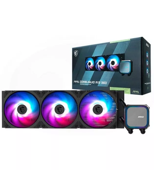 MSI MAG CORELIQUID A13 360 ARGB CPU Liquid Cooler - 306-7ZWDA11-L80