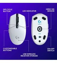 Logitech G305 Gaming Mouse buttons view