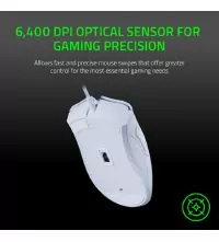 Razer DeathAdder Essential Wired Optical Gaming Mouse White 6400 dpi
