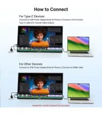 InnoView 23.8″ Portable Monitor FHD easy setup