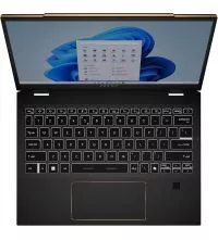 MSI Summit E13 AI Evo x360 laptop Top view