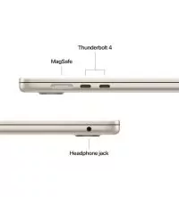 Apple MacBook AIR 15,3" M5 Chip Ports view