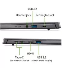 Acer Aspire Ai Laptop A14 ports view