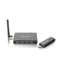 Iogear 4 Port USB 2.0 Wireless Hub - Compatible with Windows XP and Vista not Windows 7