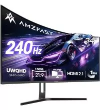 Amzfast 34 Inch Ultrawide Curved Gaming Monitor