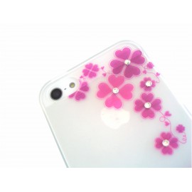 iPhone 5 /5s Silicon Strass cover Case Roses