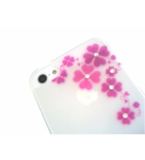 iPhone 5 /5s Silicon Strass cover Case Roses