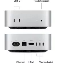 Apple Mac mini M4 Pro 12-Core ports view