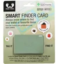 Smart Finder Card for Apple Find My Wallet Tracking box green