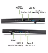 Acer Swift Go 16 AI Laptop Ryzen AI 9 465 ports view
