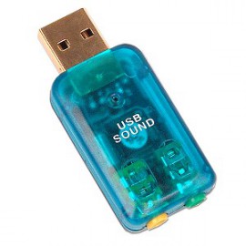 Usb Sound Card Adapter W/Mic Port