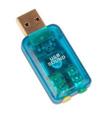 Usb Sound Card Adapter W/Mic Port