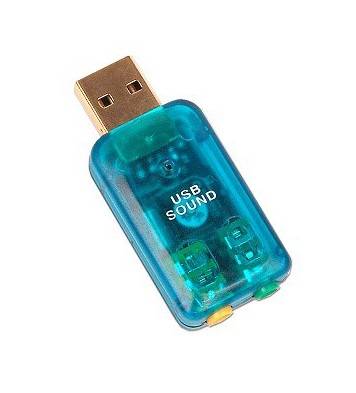 Usb Sound Card Adapter W/Mic Port