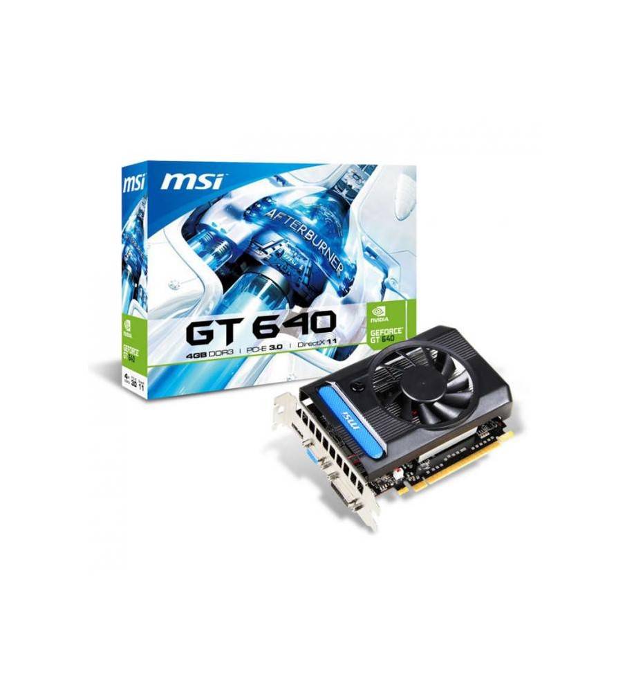 MSI GeForce GT 640 4GB DDR3 128-Bit PCI Express 3.0 x16 HDCP Ready Video Card