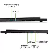 Acer Predator Helios Neo 16S AI gaming laptop ports view