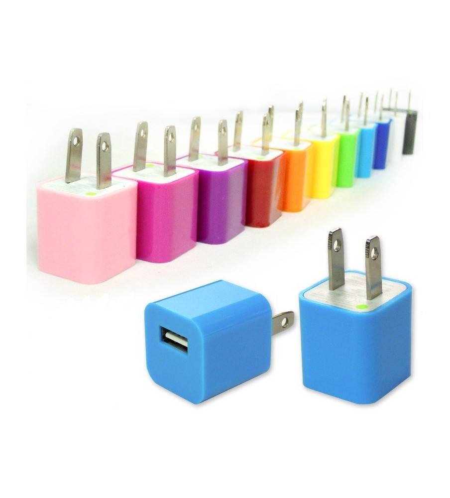 Colored 5w usb power adapter