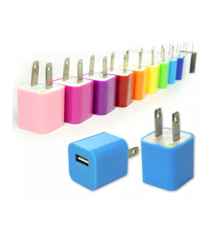 Colored 5w usb power adapter