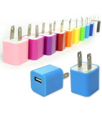 Colored 5w usb power adapter