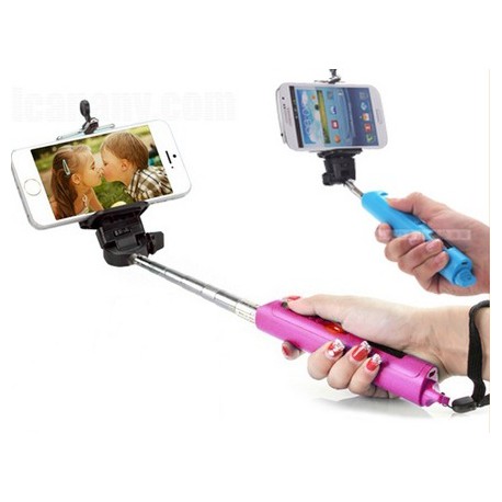 Wireless Self Camera Bluetooth Monopod for IOS / Android System Devices ( Black/white/blue/pink) 