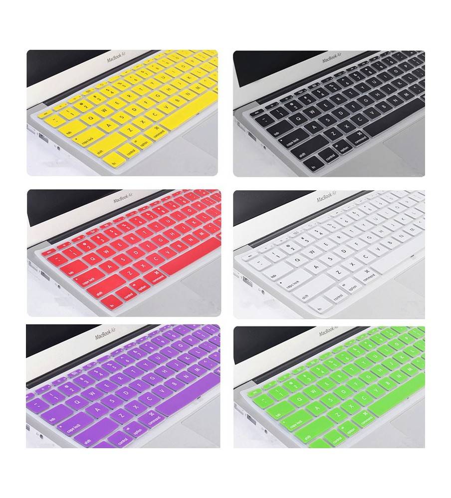 Ultra Thin Silicone Keyboard Skin for Apple Macbook Air /Retina and PRo 11/13/15 inches