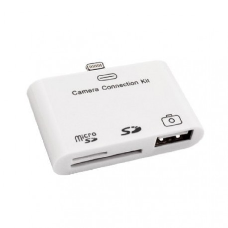 Digital Camera Connection Kit USB / SD / Micro SD Card Reader For Apple iPad Mini, iPad 4, iPhone 5, iPod Touch 5 & iPod Nano 7