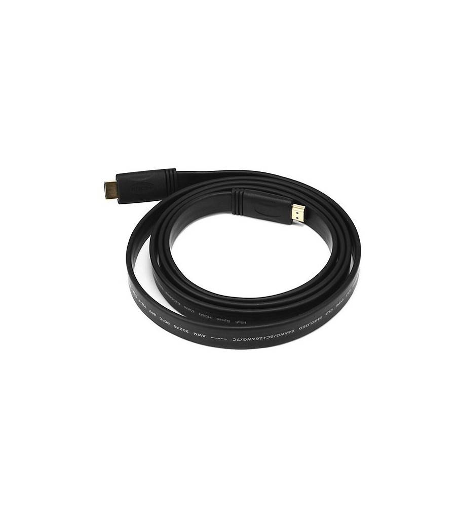  Flat HDMI Cable 5m Wire 1.4 Version Black