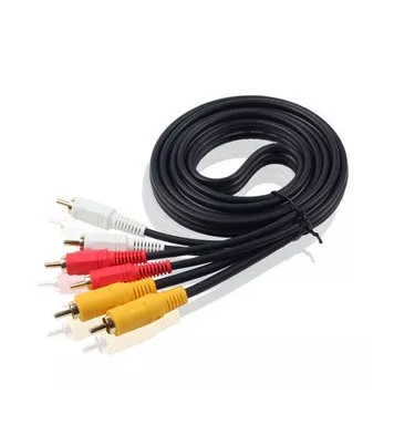  Standard 3RCA-3RCA-6ST Audio/Video Cable 1.8m